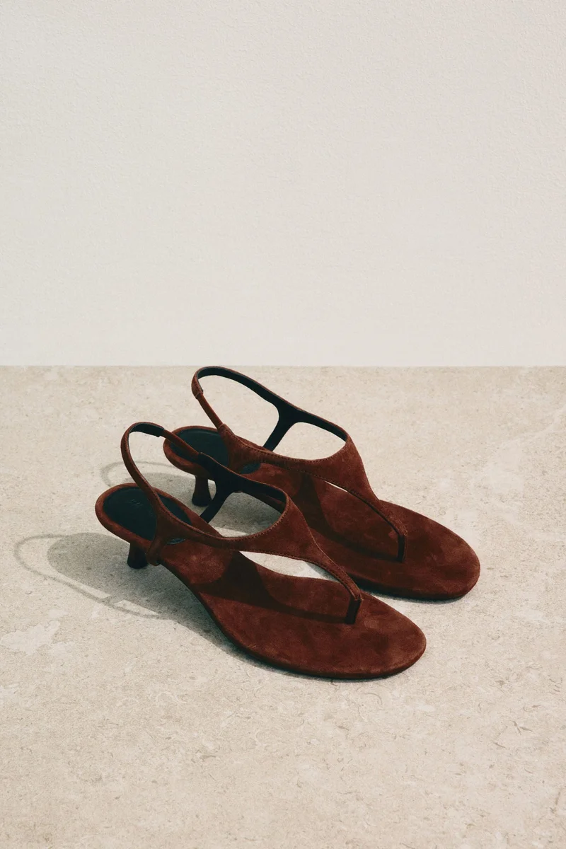 H&M  Heeled suede sandals for Women | Best Price UAE